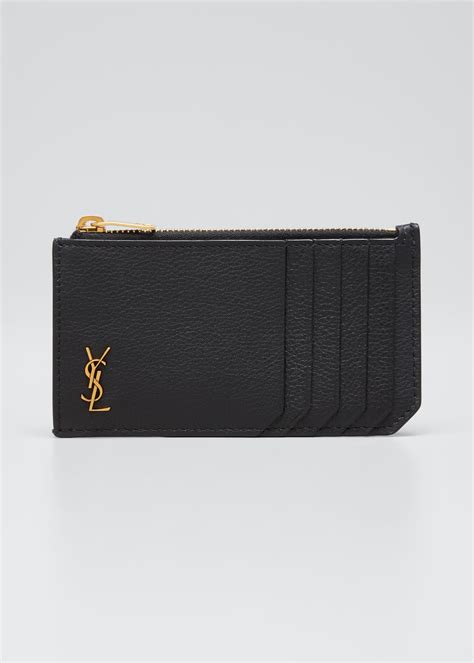 ysl monogram wallet zipper|YSL monogram wallet price.